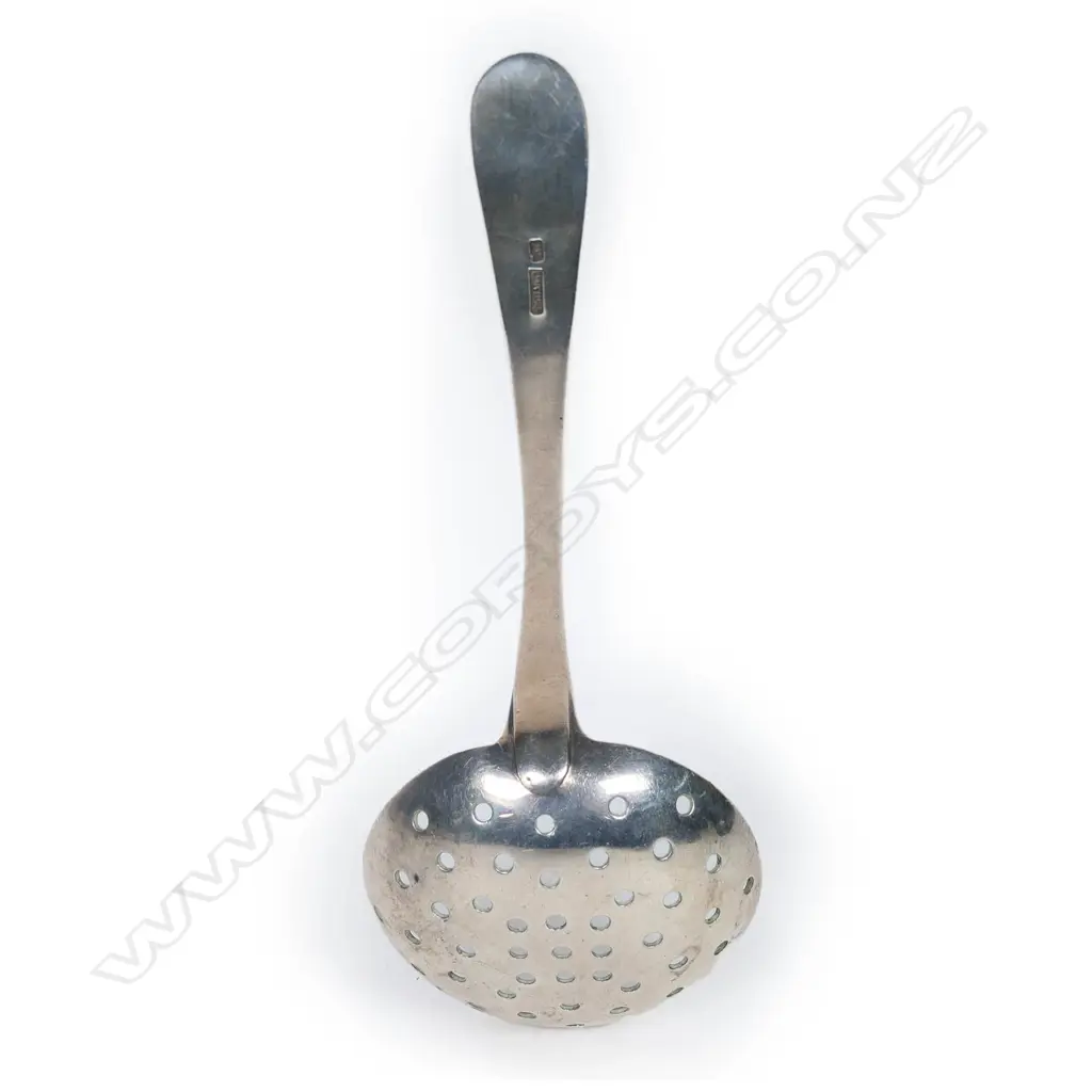 Frank Grady (Wellington) silver sifting spoon, Image 1++